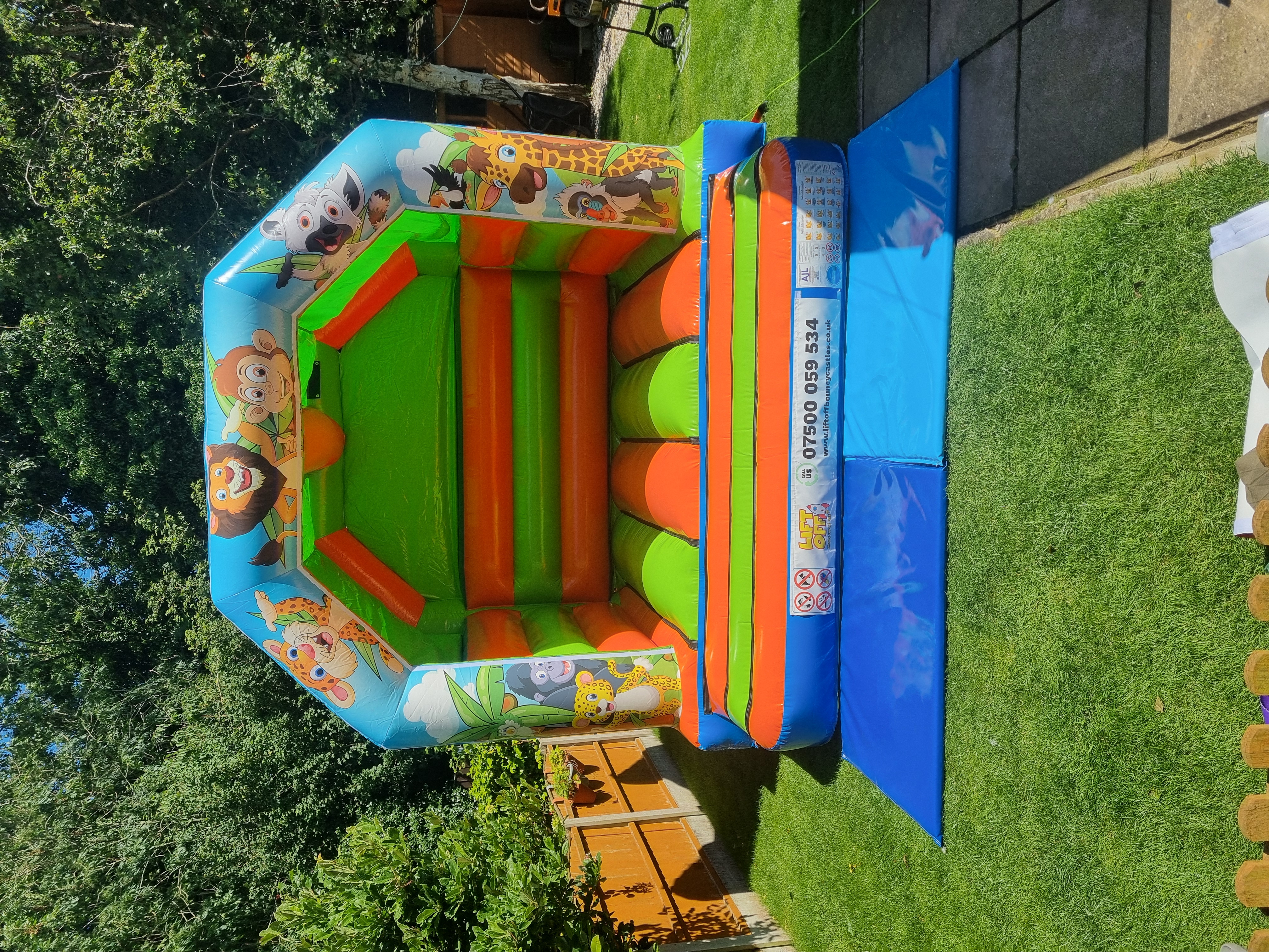 12' x 12' Jungle Theme Bouncy Castle Bouncy Castle Hire Warrington